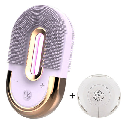 Facial Cleanser, Blue Light Cleansing & Massage Brush Instrument