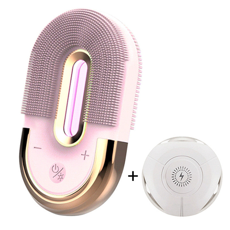 Facial Cleanser, Blue Light Cleansing & Massage Brush Instrument