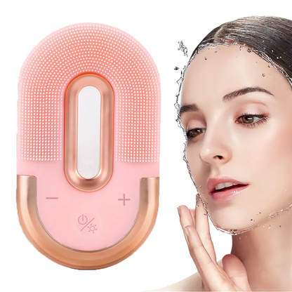 Facial Cleanser, Blue Light Cleansing & Massage Brush Instrument