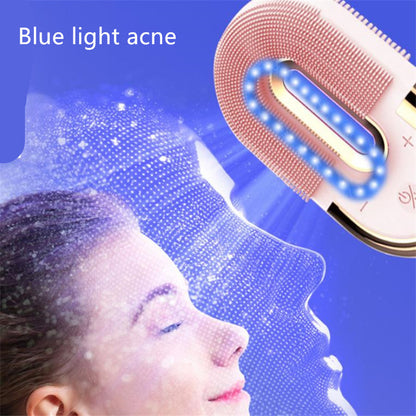 Facial Cleanser, Blue Light Cleansing & Massage Brush Instrument