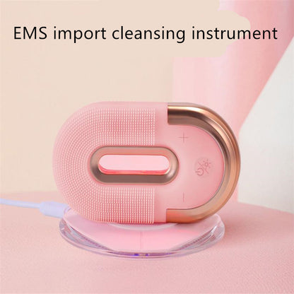 Facial Cleanser, Blue Light Cleansing & Massage Brush Instrument