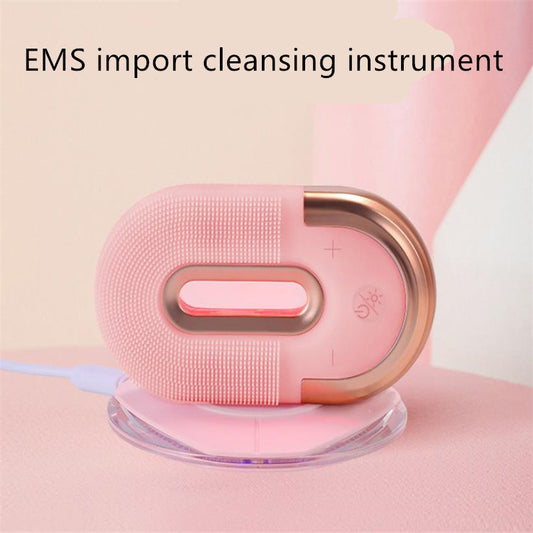 Facial Cleanser, Blue Light Cleansing & Massage Brush Instrument